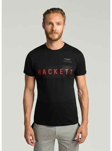Hackett London Koszulka "AMR" w kolorze czarnym