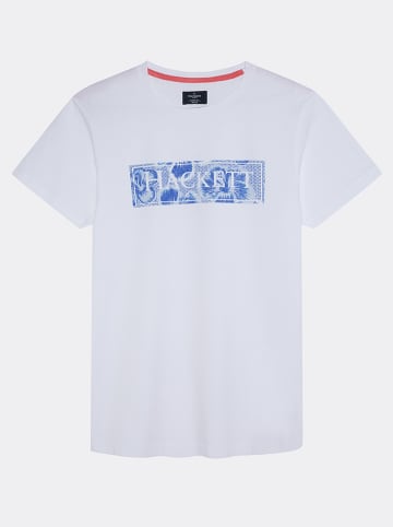 Hackett London Koszulka "Swim Box" w kolorze białym