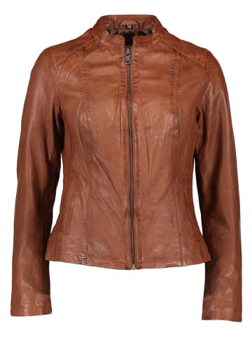 Caminari Lederjacke "Lina" in Cognac