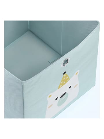 Zeller Pudełko "Icebear" w kolorze miętowym - 28 x 28 x 28 cm