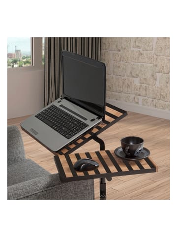 Evila Laptoptisch "Glen" in Schwarz/ Natur - (B)67 x (H)87 x (T)45,5 cm