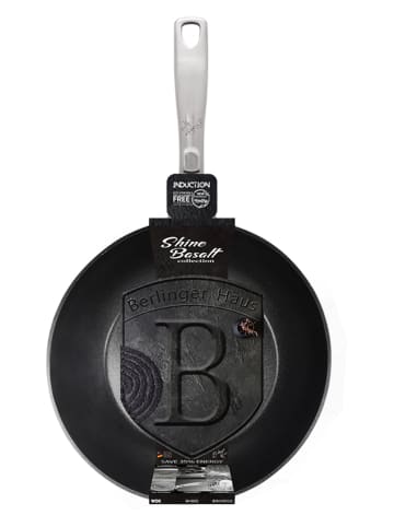 Berlinger Haus Patelnia wok "Shine Basalt Collection" w kolorze czarnym - Ã˜ 28 cm