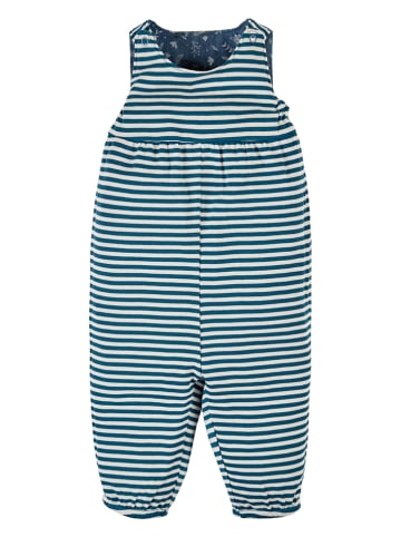 Frugi Overall "Chambray Floral" in Blau