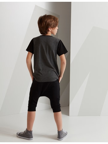 Denokids 2-delige outfit grijs/zwart