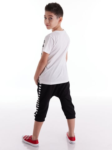 Denokids 2-delige outfit zwart/wit