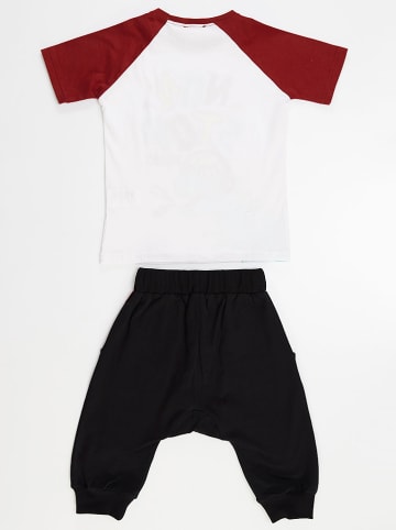 Denokids 2-delige outfit zwart/wit