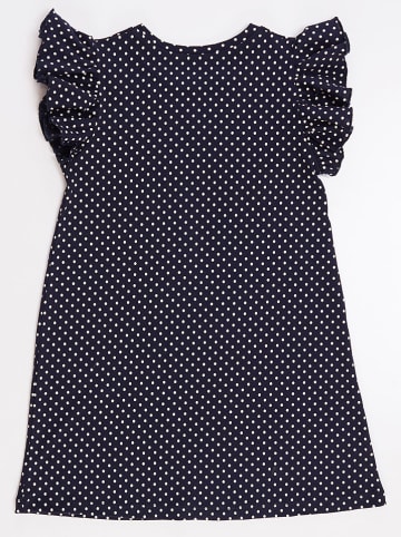 Denokids Jurk donkerblauw/wit/rood