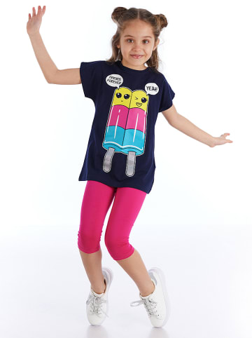 Denokids 2-częściowy zestaw w kolorze różowo-czarnym
