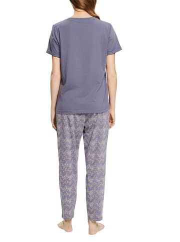 ESPRIT Pyjama-Oberteil in Blau