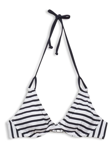 ESPRIT Bikinitop donkerblauw/wit