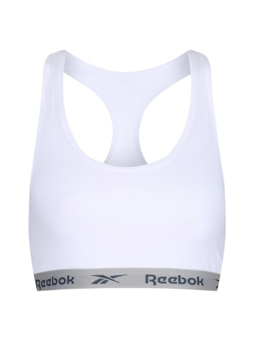 Reebok Biustonosze sportowe (2 szt.) ''Frankie'' w kolorze biało-szarym