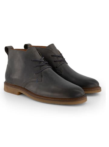 TRAVELIN' Leren veterschoenen "Glasgow" zwart