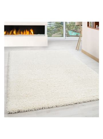 ABERTO DESIGN Hochflor-Teppich "Akrem" in Creme
