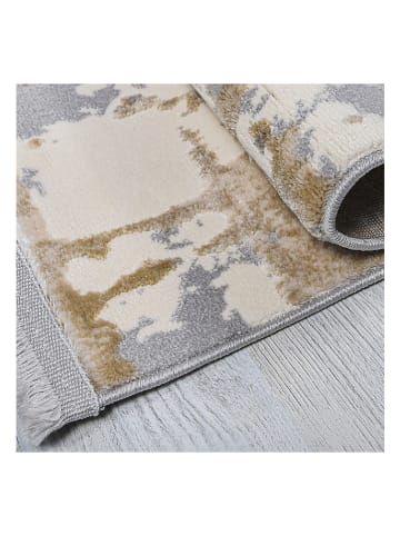 ABERTO DESIGN Laagpolig tapijt "Notta" grijs/beige