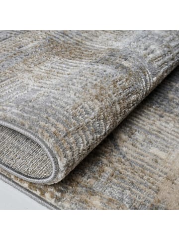Mioli Kurzflor-Teppich "Notta" in Grau/ Creme