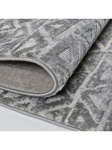 Mioli Kurzflor-Teppich "Notta" in Grau/ Creme