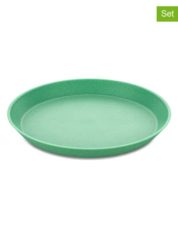 koziol 4-delige set: borden "Connect" groen - Ø 20,5 cm