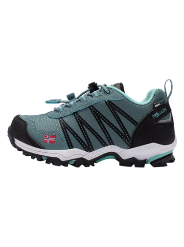 Trollkids Trekkingschoenen "Trolltunga Hiker Low" grijs/turquoise