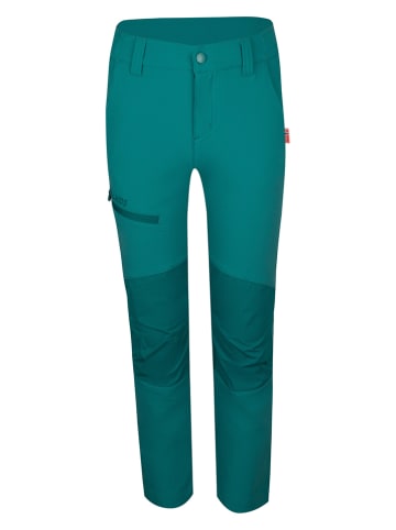 Trollkids Spodnie softshellowe "Lysefjord XT" w kolorze zielonym
