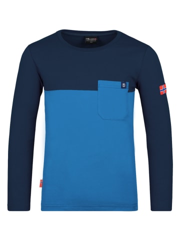 Trollkids Koszulka funkcyjna  "Bergen" w kolorze niebiesko-granatowym