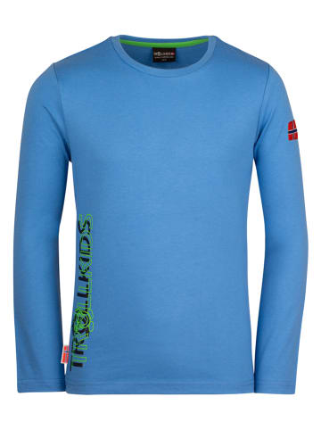 Trollkids Koszulka funkcyjna "Stavanger" w kolorze niebieskim