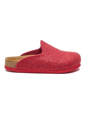 Comfortfusse Woll-Hausschuhe in Rot