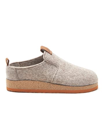 Comfortfusse Wollen clogs lichtbruin