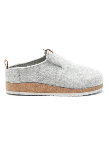 Comfortfusse Wollen pantoffels grijs