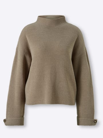 Heine Sweter w kolorze szarobrązowym