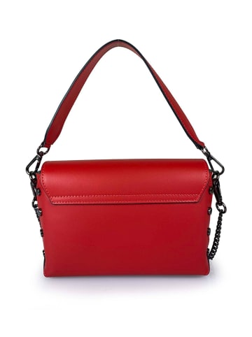 ORE10 Leren handtas "TR" rood - (B)24 x (H)14 x (D)7 cm