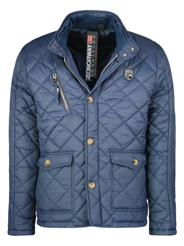 Geographical Norway Doorgestikte jas "Cargue" blauw