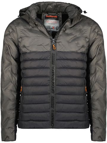 Geographical Norway Steppjacke "Burator" in Anthrazit/ Schwarz