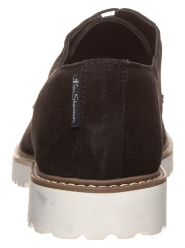 Ben Sherman Leren veterschoenen "Marcus" zwart