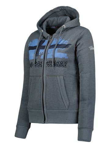 Geographical Norway Sweatvest "Farine" blauwgrijs
