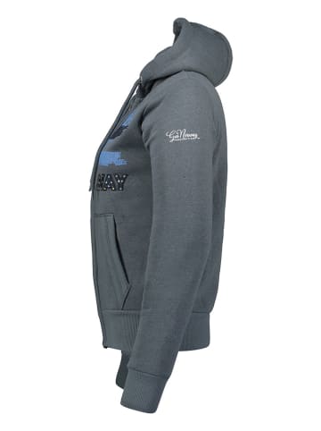 Geographical Norway Sweatjacke "Farine" in Blaugrau