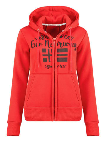 Geographical Norway Sweatvest "Galouse" rood