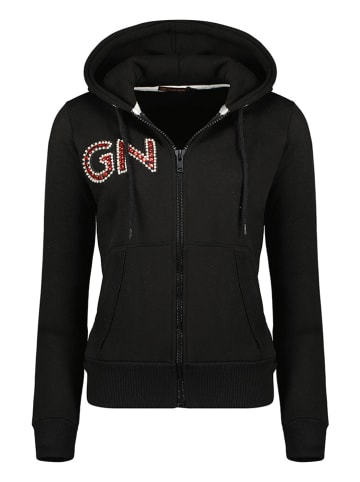 Geographical Norway Sweatjacke "Gudite" in Schwarz