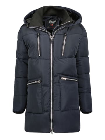Geographical Norway Płaszcz zimowy "Adore" w kolorze granatowym