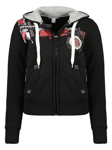 Geographical Norway Sweatjacke "Fespote" in Schwarz