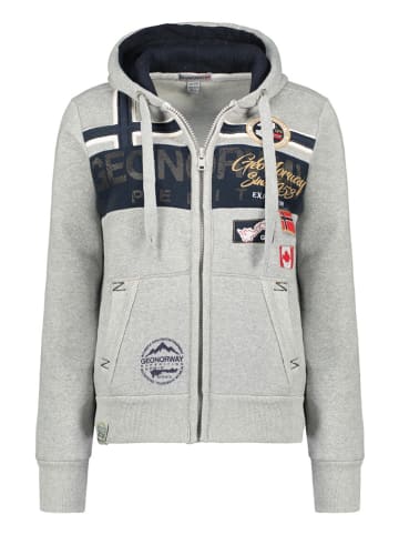 Geographical Norway Sweatvest "Garadock" lichtgrijs