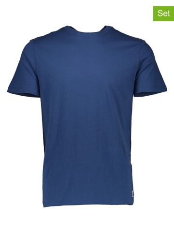 GAP 3er-Set: Shirts in Blau/ Anthrazit/ Weiß