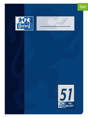 Oxford Zeszyty (5 szt.) w kolorze niebiesko-żółtym - A6