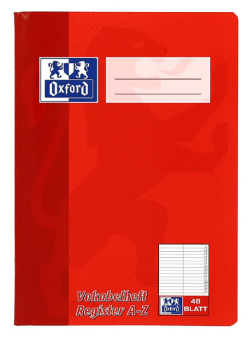 Oxford 5er-Set: Vokabelhefte in Grün/ Rot - DIN A5
