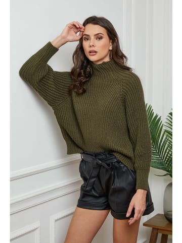 Joséfine Sweter wełniany "Baby" w kolorze khaki