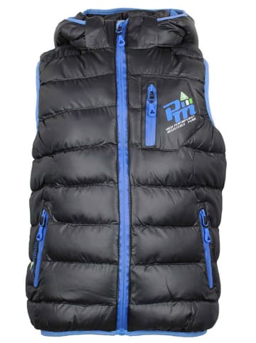 Peak Mountain Doorgestikte bodywarmer zwart
