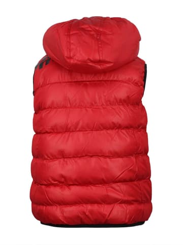 Peak Mountain Doorgestikte bodywarmer "Ecarti" rood/zwart