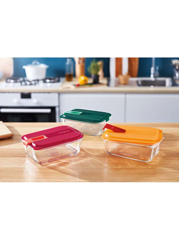 Luminarc 2er-Set: Frischhaltedosen "Easy Box Vert" in Grün - 1,22 l