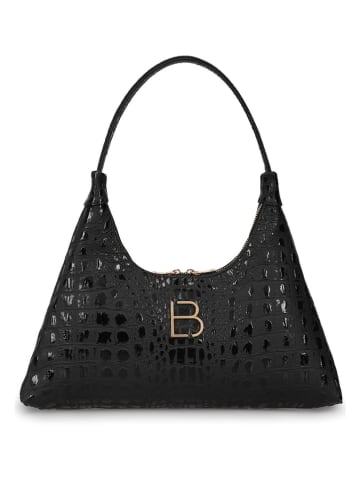 Lucky Bees Schultertasche in Schwarz - (B)40 x (H)40 x (T)6 cm