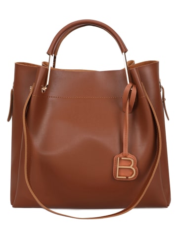 Lucky Bees Henkeltasche in Hellbraun - (B)34 x (H)33 x (T)16 cm