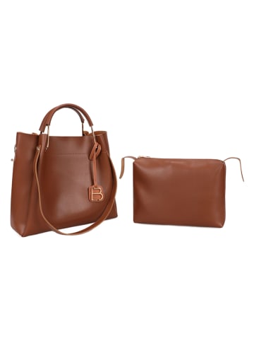 Lucky Bees Henkeltasche in Hellbraun - (B)34 x (H)33 x (T)16 cm